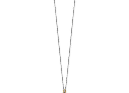 14k/Silver Two-Tone Jewelry Style QTC1837 - Classique Jewelry Inc.