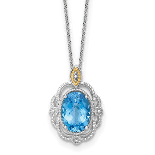 14k/Silver Two-Tone Jewelry Style QTC1849 - Classique Jewelry Inc.