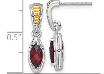 14k/Silver Two-Tone Earrings Style QTC1856 - Classique Jewelry Inc.