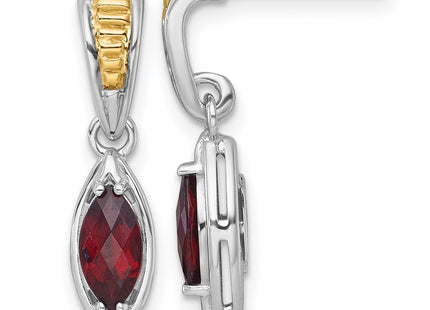14k/Silver Two-Tone Earrings Style QTC1856 - Classique Jewelry Inc.