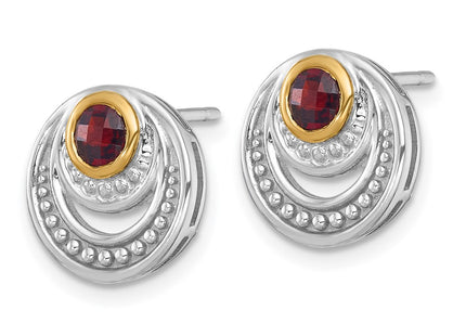 14k/Silver Two-Tone Earrings Style QTC1858 - Classique Jewelry Inc.