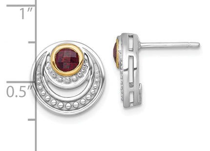 14k/Silver Two-Tone Earrings Style QTC1858 - Classique Jewelry Inc.