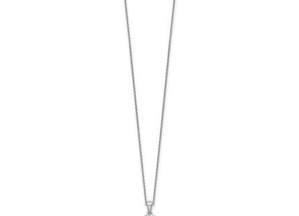 Sterling silver garnet circle necklace, alternate view