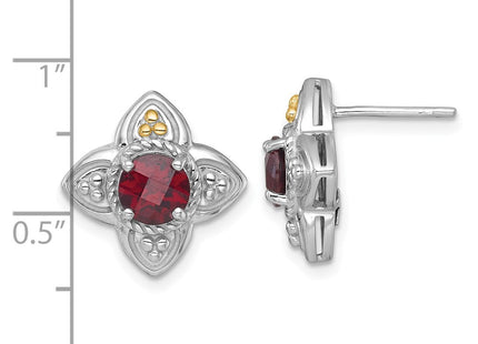 14k/Silver Two-Tone Earrings Style QTC1864 - Classique Jewelry Inc.