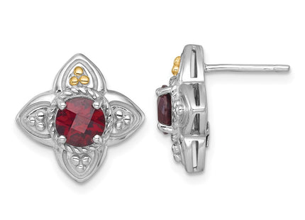 14k/Silver Two-Tone Earrings Style QTC1864 - Classique Jewelry Inc.