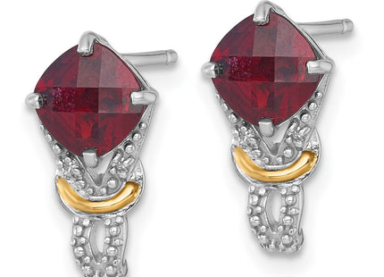 14k/Silver Two-Tone Earrings Style QTC1866 - Classique Jewelry Inc.
