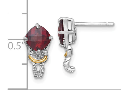 14k/Silver Two-Tone Earrings Style QTC1866 - Classique Jewelry Inc.