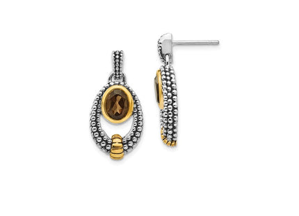 Sterling Silver Earrings Style QTC19 - Classique Jewelry Inc.