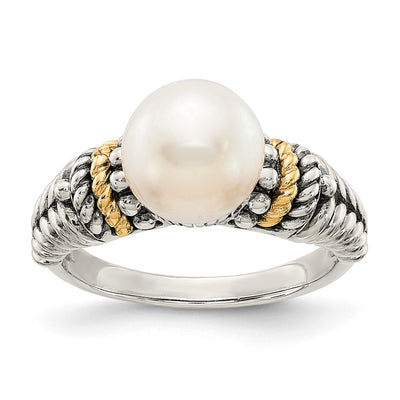 Sterling silver pearl ring
