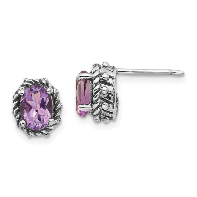 Sterling Silver Earrings Style QTC274 - Classique Jewelry Inc.