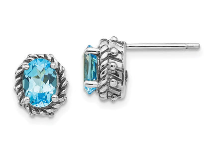 Sterling Silver Earrings Style QTC275 - Classique Jewelry Inc.