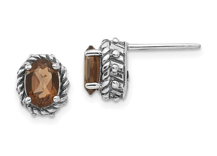 Sterling Silver Earrings Style QTC277 - Classique Jewelry Inc.