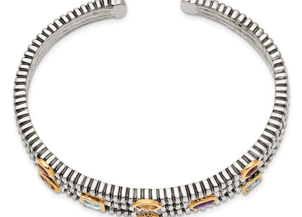 14k/Silver Two-Tone Bracelets Style QTC34 - Classique Jewelry Inc.