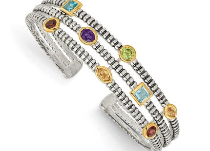 14k/Silver Two-Tone Bracelets Style QTC34 - Classique Jewelry Inc.