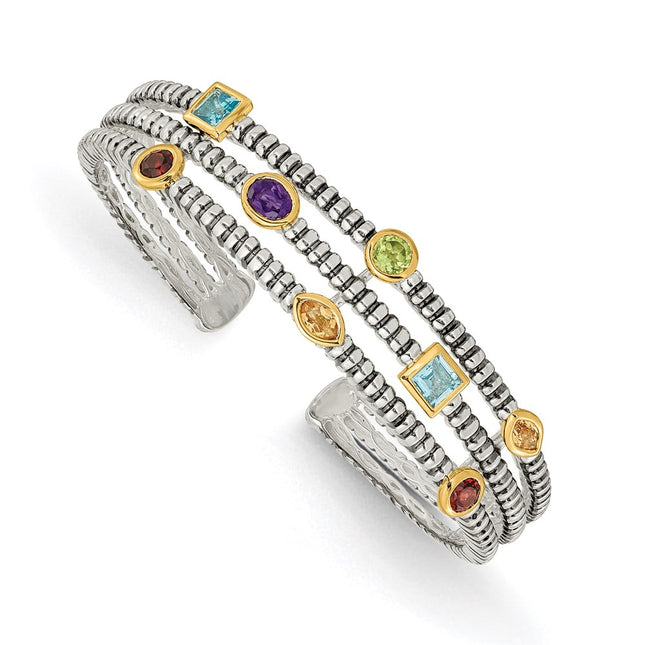 14k/Silver Two-Tone Bracelets Style QTC34 - Classique Jewelry Inc.