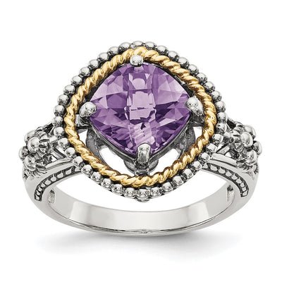 Sterling silver amethyst ring
