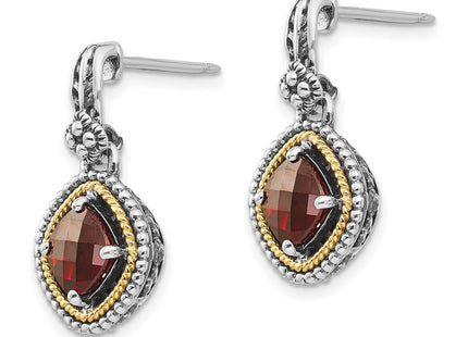 14k/Silver Two-Tone Earrings Style QTC366 - Classique Jewelry Inc.