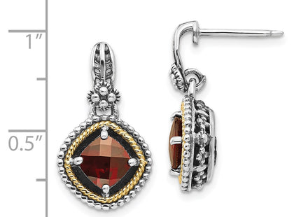 14k/Silver Two-Tone Earrings Style QTC366 - Classique Jewelry Inc.