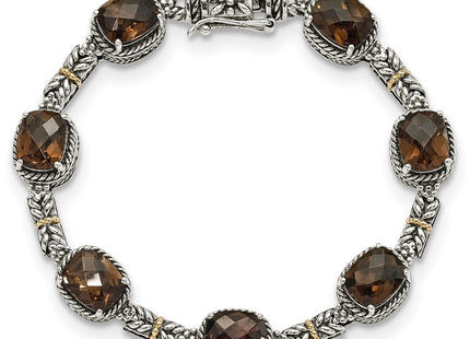 14k/Silver Two-Tone Bracelets Style QTC369 - Classique Jewelry Inc.