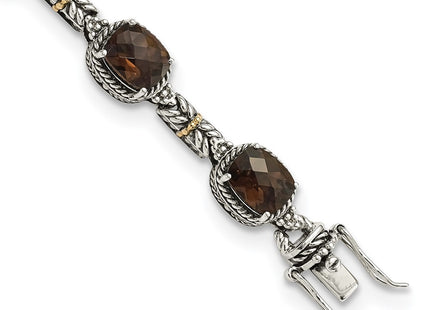 14k/Silver Two-Tone Bracelets Style QTC369 - Classique Jewelry Inc.