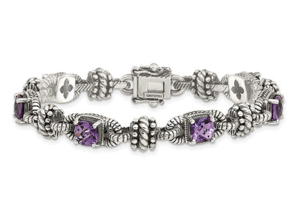 14k/Silver Two-Tone Bracelets Style QTC388 - Classique Jewelry Inc.