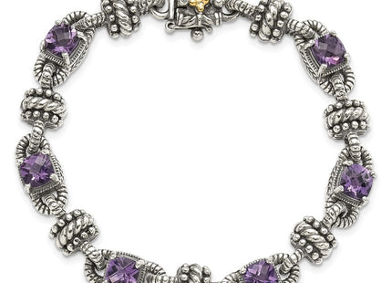 14k/Silver Two-Tone Bracelets Style QTC388 - Classique Jewelry Inc.