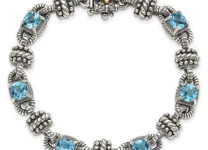 14k/Silver Two-Tone Bracelets Style QTC389 - Classique Jewelry Inc.