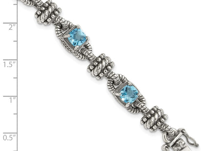 14k/Silver Two-Tone Bracelets Style QTC389 - Classique Jewelry Inc.