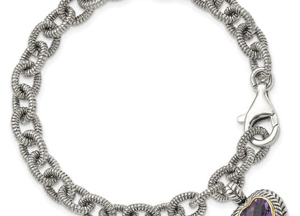 14k/Silver Two-Tone Bracelets Style QTC394 - Classique Jewelry Inc.