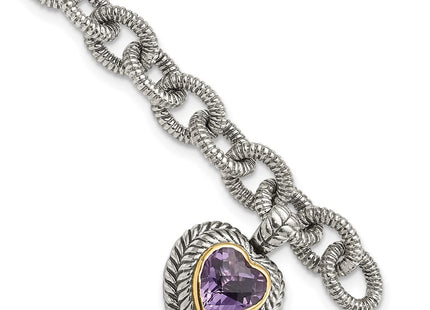 14k/Silver Two-Tone Bracelets Style QTC394 - Classique Jewelry Inc.