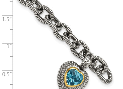 14k/Silver Two-Tone Bracelets Style QTC395 - Classique Jewelry Inc.