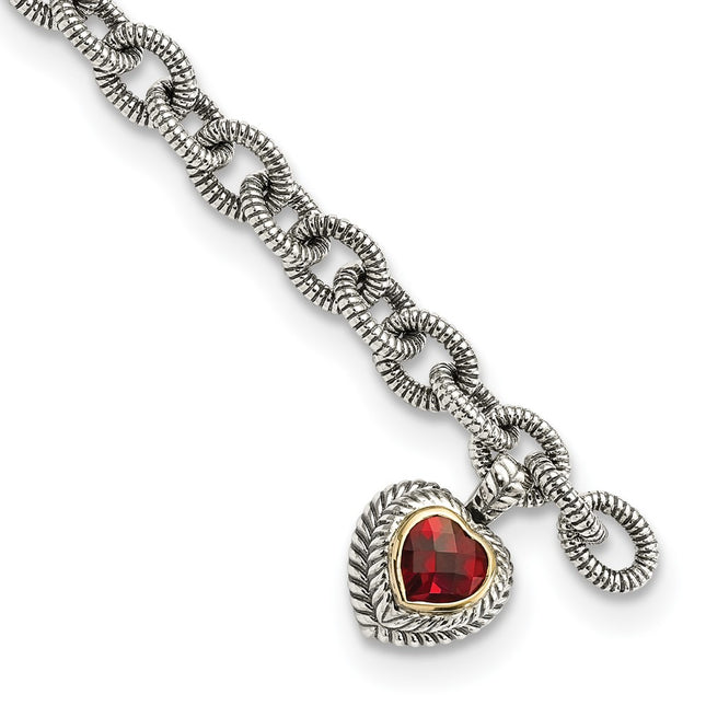 14k/Silver Two-Tone Bracelets Style QTC397 - Classique Jewelry Inc.