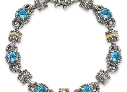 14k/Silver Two-Tone Bracelets Style QTC401 - Classique Jewelry Inc.