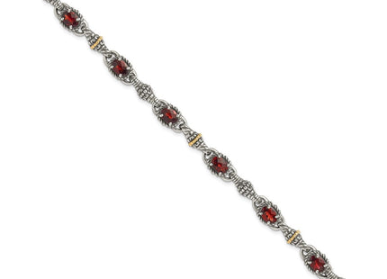 14k/Silver Two-Tone Bracelets Style QTC409 - Classique Jewelry Inc.