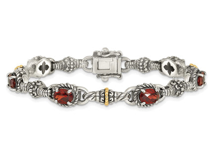 14k/Silver Two-Tone Bracelets Style QTC409 - Classique Jewelry Inc.