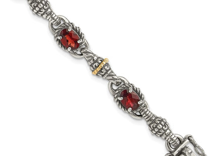 14k/Silver Two-Tone Bracelets Style QTC409 - Classique Jewelry Inc.