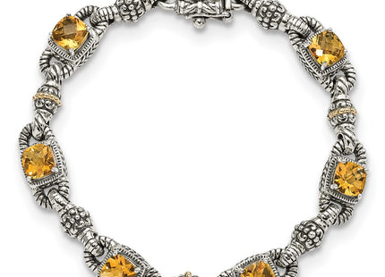 14k/Silver Two-Tone Bracelets Style QTC414 - Classique Jewelry Inc.
