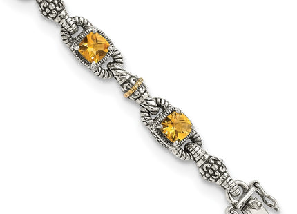 14k/Silver Two-Tone Bracelets Style QTC414 - Classique Jewelry Inc.