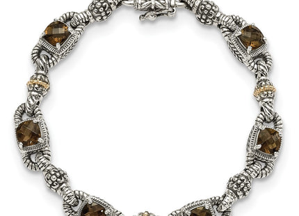 14k/Silver Two-Tone Bracelets Style QTC417 - Classique Jewelry Inc.