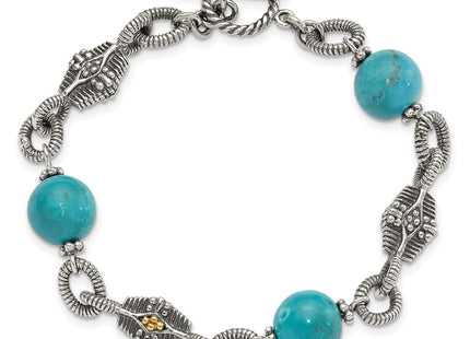 14k/Silver Two-Tone Bracelets Style QTC451 - Classique Jewelry Inc.