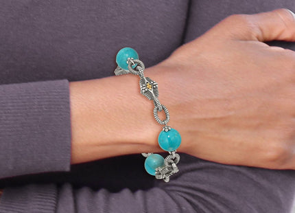 14k/Silver Two-Tone Bracelets Style QTC451 - Classique Jewelry Inc.