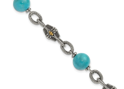 14k/Silver Two-Tone Bracelets Style QTC451 - Classique Jewelry Inc.