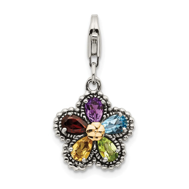 14k/Silver Two-Tone Jewelry Style QTC464 - Classique Jewelry Inc.
