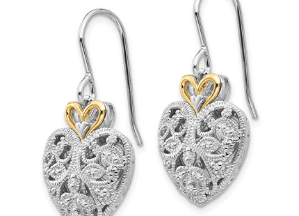14k/Silver Two-Tone Earrings Style QTC509 - Classique Jewelry Inc.