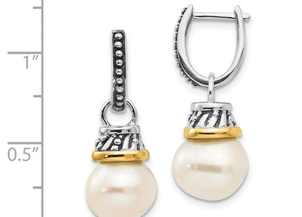 14k/Silver Two-Tone Earrings Style QTC536 - Classique Jewelry Inc.