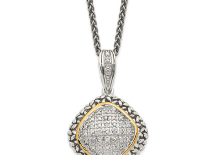 Sterling silver diamond necklace