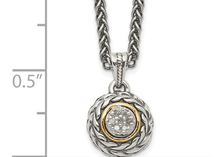 14k/Silver Two-Tone Pendants Style QTC653 - Classique Jewelry Inc.