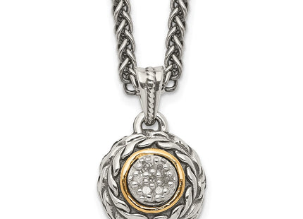 14k/Silver Two-Tone Pendants Style QTC653 - Classique Jewelry Inc.