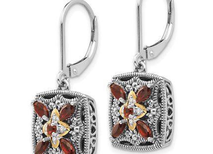 14k/Silver Two-Tone Earrings Style QTC657 - Classique Jewelry Inc.