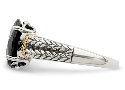 14k/Silver Two-Tone Rings Style QTC664 - Classique Jewelry Inc.